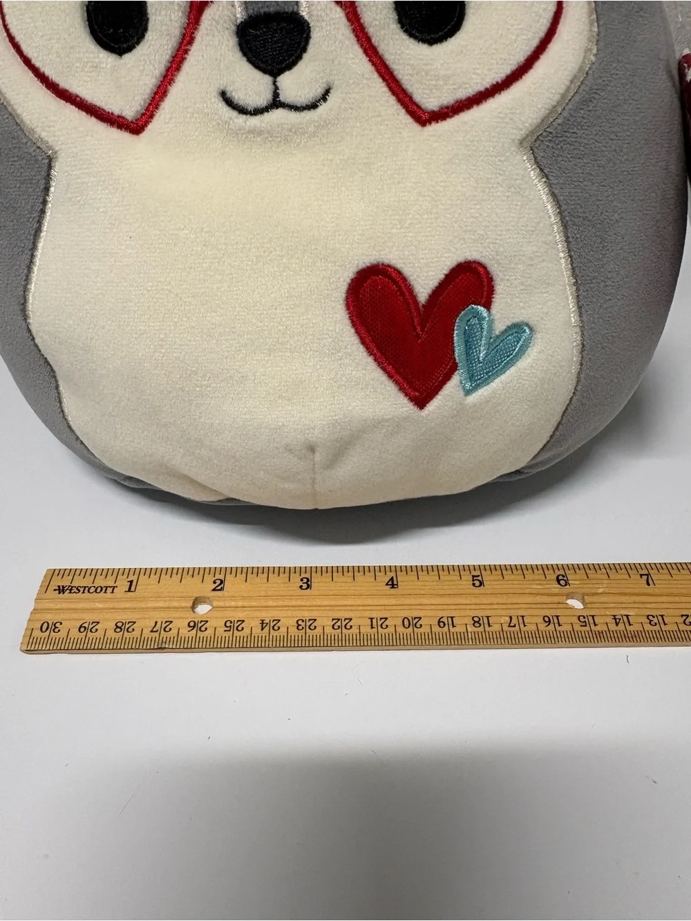 Squishmallow Official Kellytoy Valentines Soft Plush - Ryan the Husky